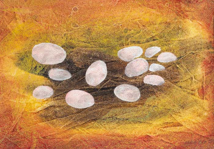 PINK STONES by Anne Yeats sold for 3,200 at Whyte's Auctions