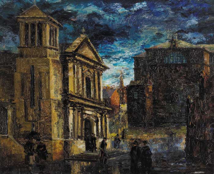 SKIPPER ALLEY, DUBLIN, circa 1949 by Fergus O'Ryan sold for 7,000 at Whyte's Auctions
