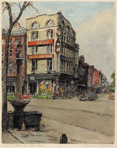 DAWSON STREET FROM STEPHEN'S GREEN by Flora H. Mitchell sold for 6,000 at Whyte's Auctions