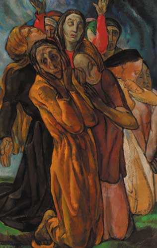GROUP OF SORROWING WOMEN, 1942 by Mary Swanzy sold for 13,000 at Whyte's Auctions