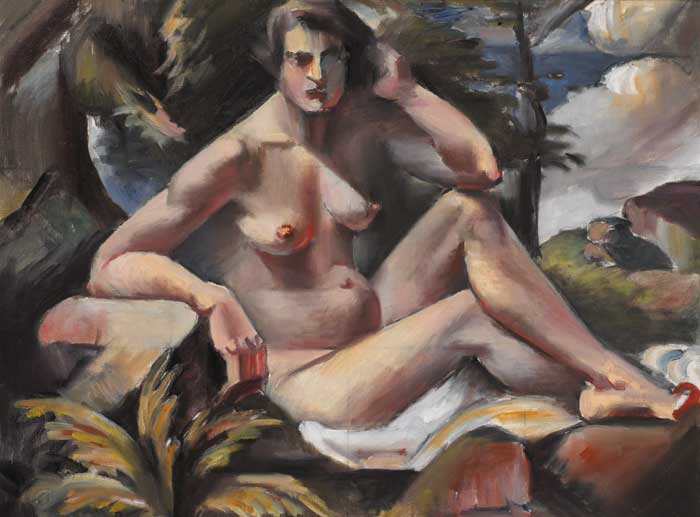 NUDE IN LANDSCAPE, circa 1921 by Mainie Jellett (1897-1944) at Whyte's Auctions