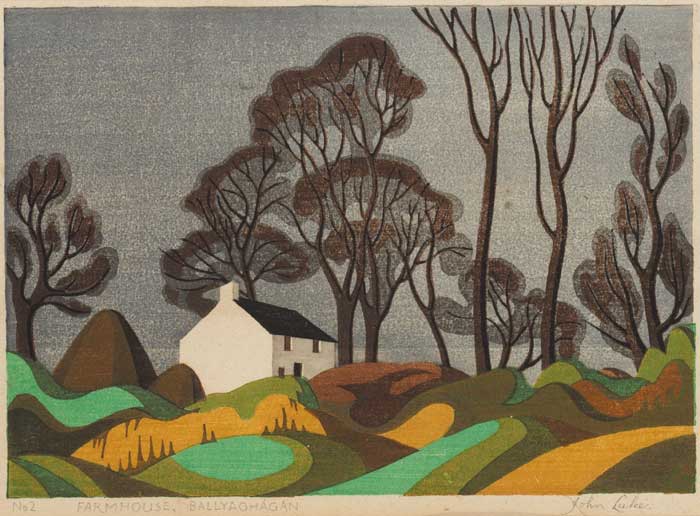 FARMHOUSE, BALLYAGHAGAN, 1940 by John Luke sold for 3,400 at Whyte's Auctions