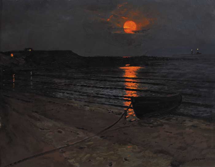 HARVEST MOONRISE, circa 1966 by Patrick Leonard sold for 11,000 at Whyte's Auctions