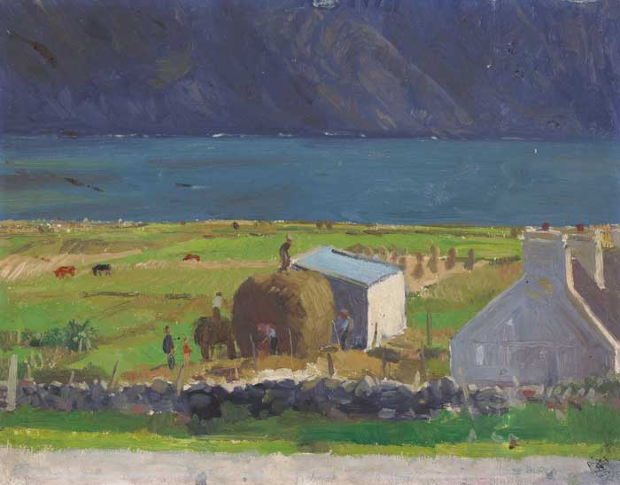 ACHILL FARMSTEAD by Michel de Burca sold for 8,000 at Whyte's Auctions