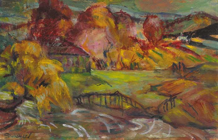 THE WEIR IN AUTUMN by Mary Swanzy sold for 5,900 at Whyte's Auctions