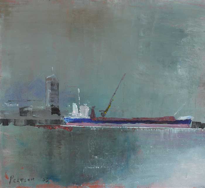 SHIP UNLOADING, NEW ROSS, COUNTY WEXFORD, 2005 by Peter Pearson sold for 650 at Whyte's Auctions