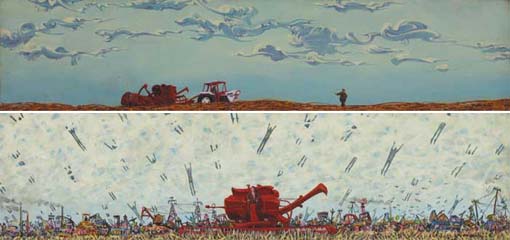 THE SOWER and THE REAPER (A PAIR), 1975 by Jim McDonagh sold for 1,100 at Whyte's Auctions