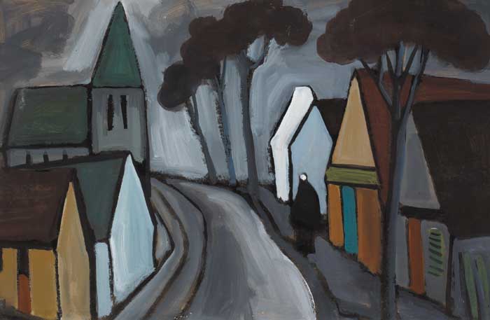 FRENCH VILLAGE STREET by Markey Robinson sold for 23,000 at Whyte's Auctions