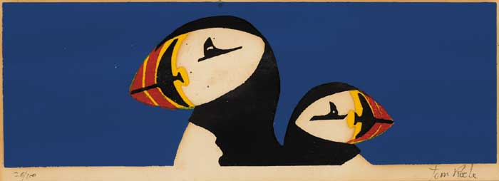 PUFFINS by Tom Roche sold for 220 at Whyte's Auctions