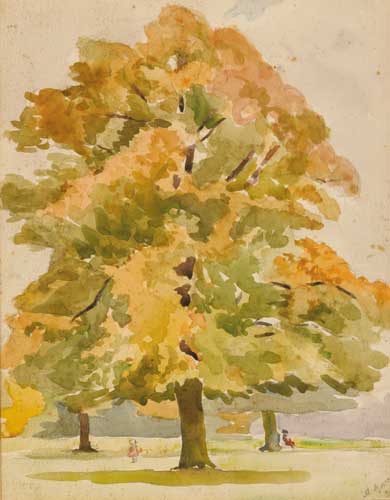 TREE STUDY, 1939 by Moyra Barry sold for 500 at Whyte's Auctions