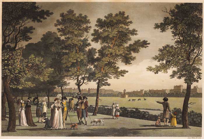 ST STEPHEN'S GREEN, DUBLIN, 1796 by James Malton sold for 200 at Whyte's Auctions