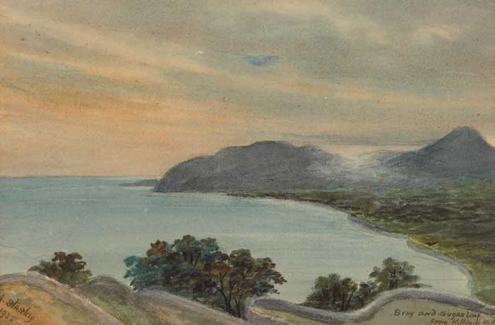 BRAY AND SUGARLOAF FROM KILLINEY HILL, 1922 by Annie Starkey sold for 200 at Whyte's Auctions