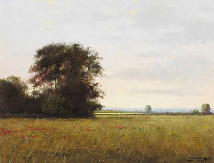 POPPIES IN THE MARSH FIELD, 1984 by Padraig Lynch sold for 2,200 at Whyte's Auctions