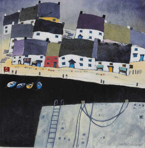 QUAYSIDE SHOPPING, 1998 by Sue McDonald sold for 650 at Whyte's Auctions
