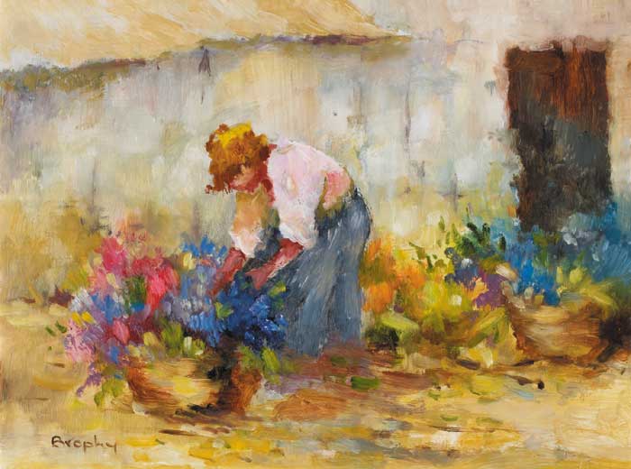 ARRANGING THE FLOWERS by Elizabeth Brophy sold for 2,600 at Whyte's Auctions