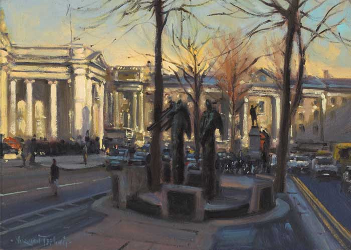 COLLEGE GREEN, DUBLIN by Norman Teeling sold for 1,500 at Whyte's Auctions