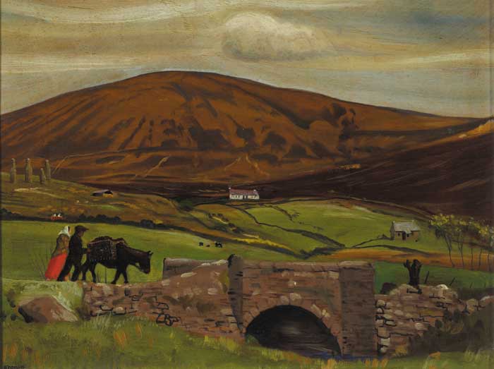 KILBRIDE, COUNTY WICKLOW, 1933 by Harry Kernoff sold for 36,000 at Whyte's Auctions