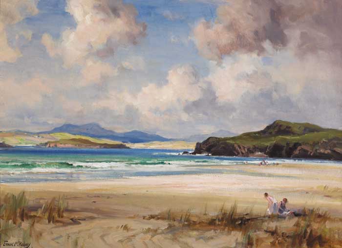BREEZY DAY, MARBLE HILL STRAND, COUNTY DONEGAL by Frank McKelvey sold for 20,000 at Whyte's Auctions