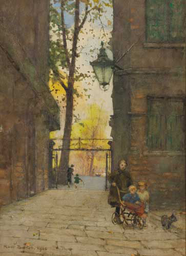 PARK PLACE, KNIGHTBRIDGE, LONDON, 1916 by Rose Mary Barton sold for 8,000 at Whyte's Auctions