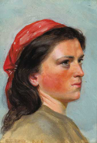 AN IRISH COLLEEN by Stephen Catterson-Smith Jnr sold for 2,400 at Whyte's Auctions