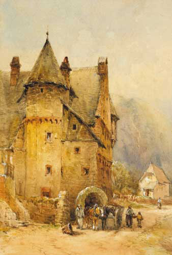 ANCIENT TOLL HOUSE NEAR CARDEN ON THE MOSELLE, 1886 by William Bingham McGuinness sold for 1,800 at Whyte's Auctions