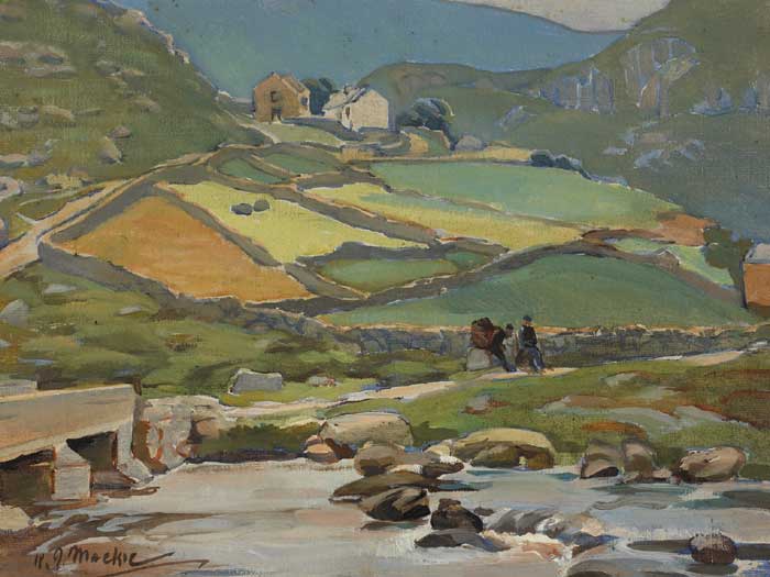 RESTING BY THE CROLLY RIVER by Kathleen Isabella Mackie sold for 2,600 at Whyte's Auctions