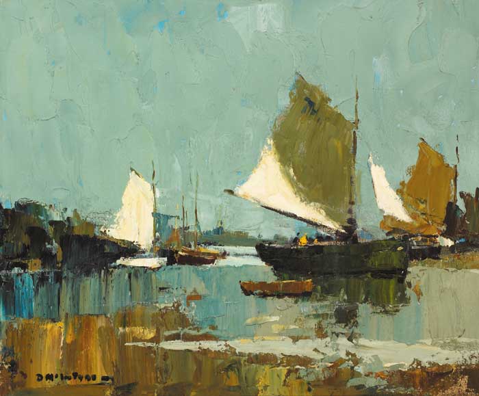SUNLIGHT ON SAILS, 1966-67 by Donald McIntyre sold for 7,700 at Whyte's Auctions