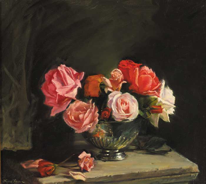AUTUMN ROSES, 1971 by Thomas Ryan sold for 4,600 at Whyte's Auctions