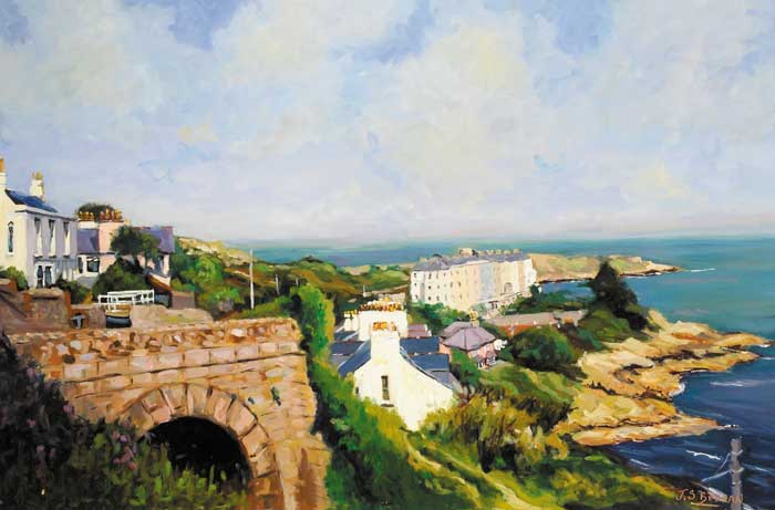 SORRENTO TERRACE FROM VICO ROAD, DALKEY by James S. Brohan sold for 7,500 at Whyte's Auctions