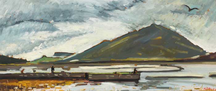 BALLINAKILL HARBOUR, LETTERFRACK, COUNTY GALWAY by Kitty Wilmer O'Brien sold for 2,900 at Whyte's Auctions