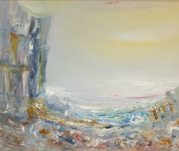 CAUSEWAY SUNRISE FROM ANTRIM COAST by Richard Kingston sold for 5,000 at Whyte's Auctions
