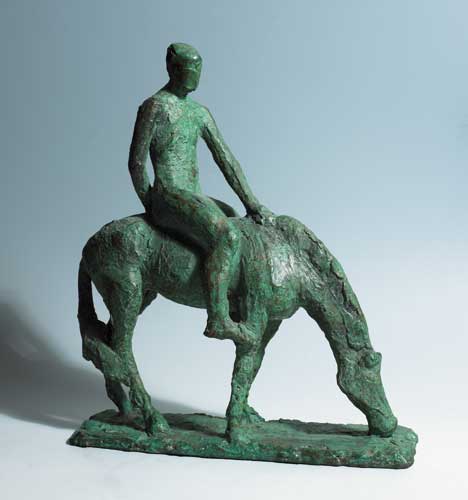 HORSE AND RIDER by Oisn Kelly RHA (1915-1981) at Whyte's Auctions