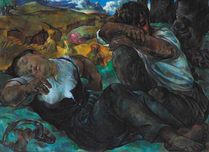 THE HARVESTERS, 1943 by Mary Swanzy sold for 42,000 at Whyte's Auctions