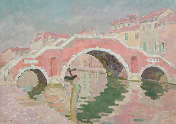 PINK BRIDGE, VENICE by Letitia Marion Hamilton sold for 14,000 at Whyte's Auctions