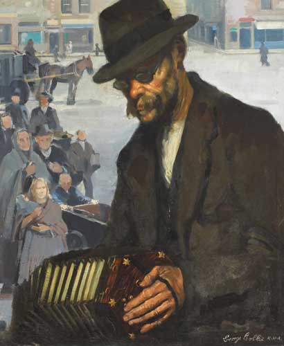 STREET ACCORDION PLAYER by George Collie sold for 10,000 at Whyte's Auctions