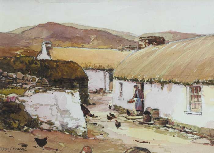 DONEGAL COTTAGES by Theodore James Gracey sold for 1,900 at Whyte's Auctions
