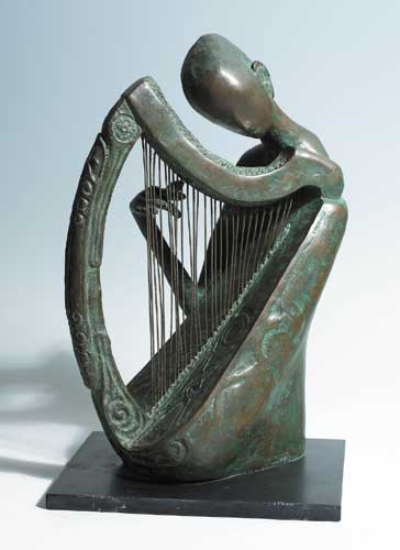 HARPIST, 1984 by Rowan Gillespie sold for 11,500 at Whyte's Auctions