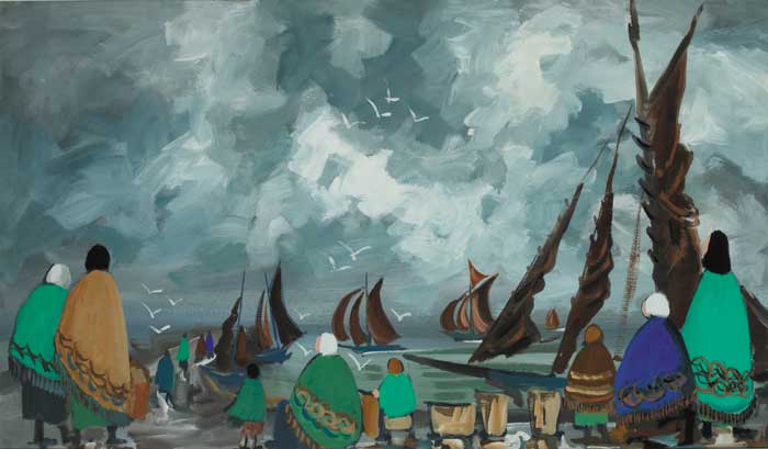 WATCHING THE BOATS by Markey Robinson sold for 15,500 at Whyte's Auctions