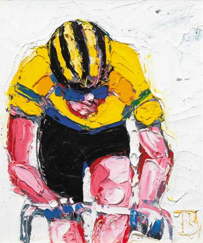 LANCE ARMSTRONG, THE YELLOW JERSEY by John B. Vallely sold for 8,500 at Whyte's Auctions