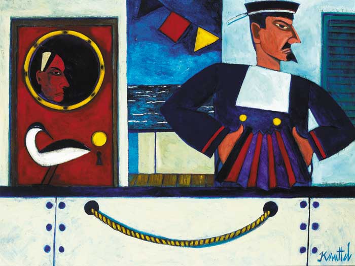 SAILOR WITH ACCORDION by Graham Knuttel sold for 6,000 at Whyte's Auctions