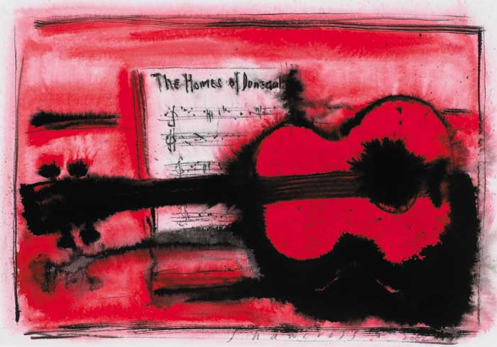 THE HOMES OF DONEGAL - GUITAR AND SHEET MUSIC, 2002 by Neil Shawcross sold for 5,000 at Whyte's Auctions
