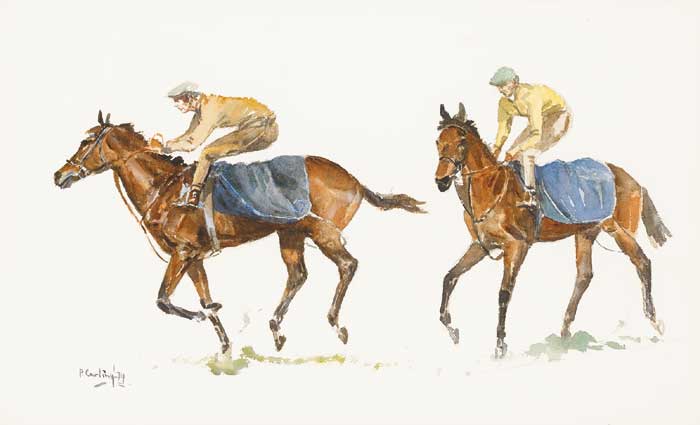 ON THE GALLOPS, 1974 by Peter Curling sold for 2,000 at Whyte's Auctions