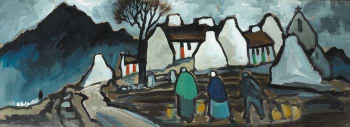 THE POTATO GATHERERS by Markey Robinson sold for 24,000 at Whyte's Auctions