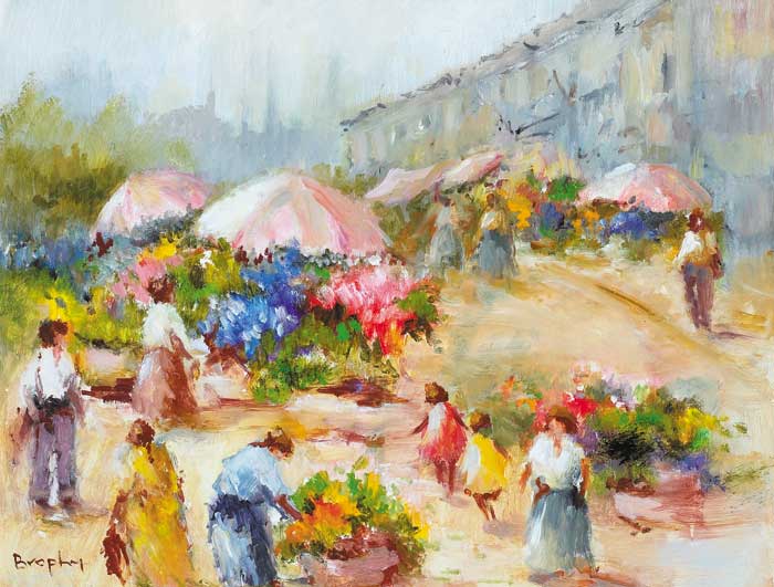 THE STREET UMBRELLAS by Elizabeth Brophy sold for 3,000 at Whyte's Auctions
