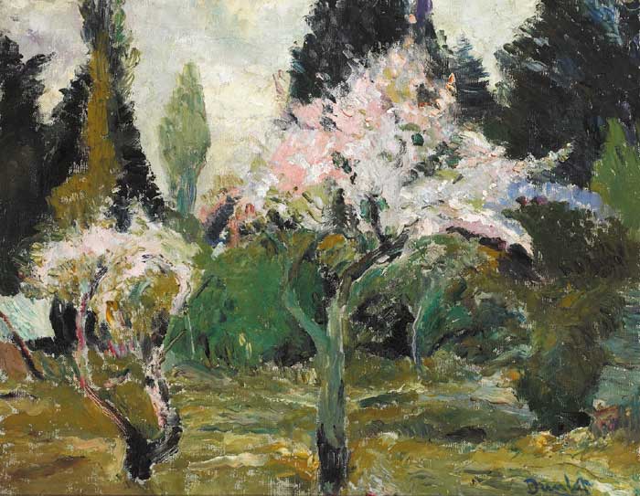 CHERRY BLOSSOM TREES by Ronald Ossory Dunlop sold for 1,250 at Whyte's Auctions