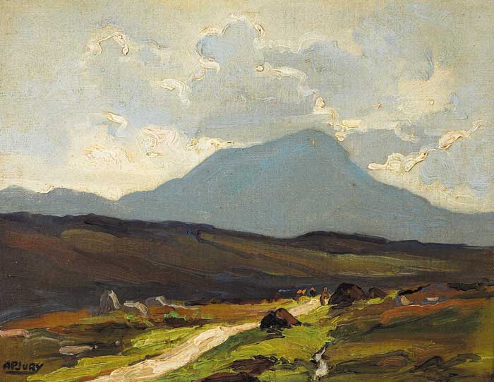 MUCKISH FROM GLEN ROAD, 1944 by Anne Primrose Jury sold for 1,000 at Whyte's Auctions