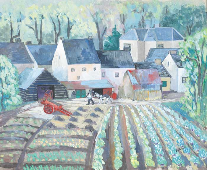 BACK OF VILLAGE NO. 4 by Sylvia Cooke-Collis sold for 1,050 at Whyte's Auctions