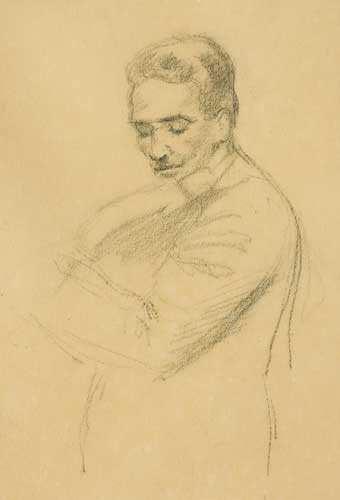 FRITZ KREISLER - A PENCIL SKETCH MADE IN THE WINGS, FEBRUARY 1932 by Sen O'Sullivan sold for 1,200 at Whyte's Auctions