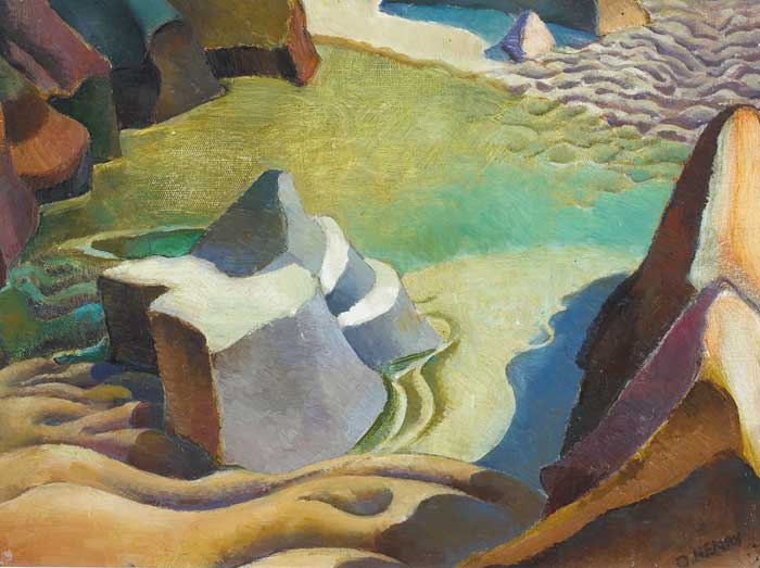 ROCKY SEASHORE by Olive Henry sold for 800 at Whyte's Auctions