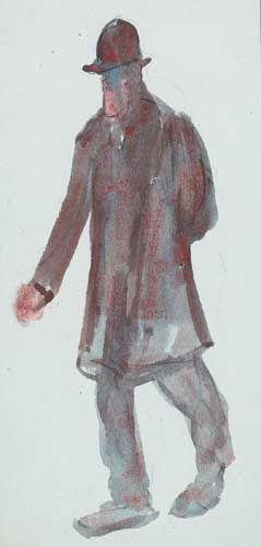 'NED GET UP' (STUDY OF A MAN IN A BOWLER HAT) by Michael Healy sold for 500 at Whyte's Auctions